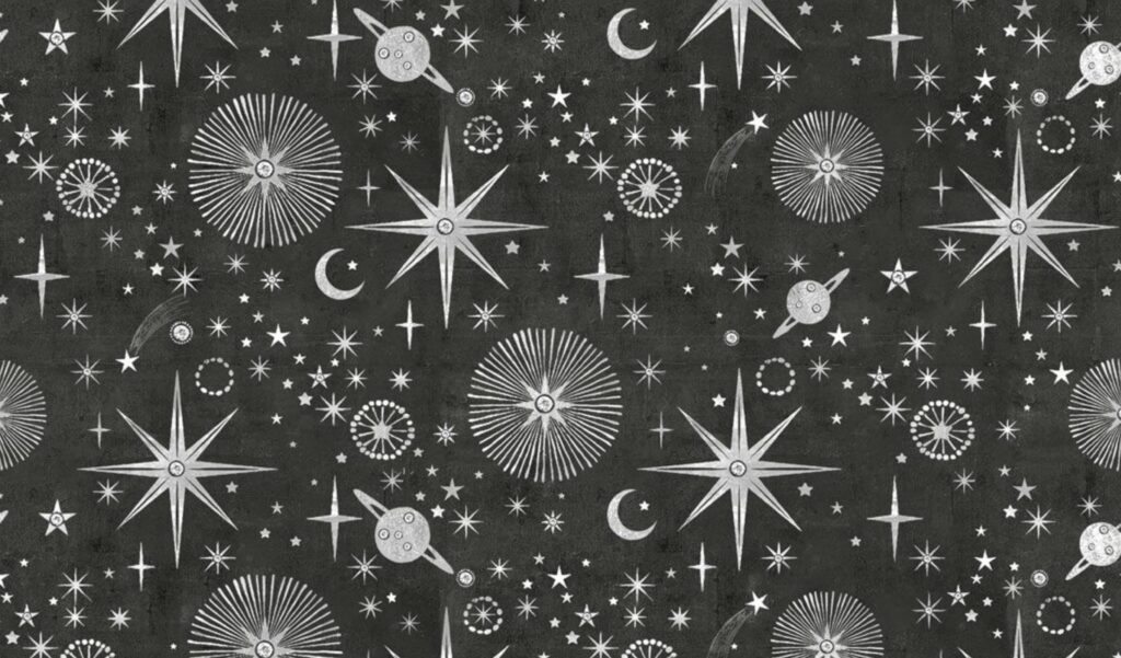 Milky Way Wallpaper by Milton & King in Silver